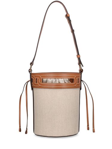 Bolso Bucket De Lona - TOD'S - Modalova