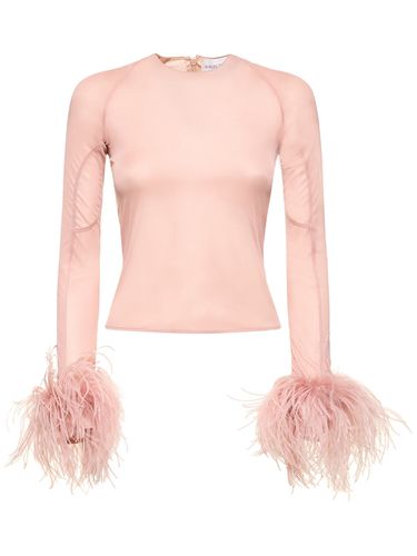 Alero Jersey Crop Top W/ Feathers - 16ARLINGTON - Modalova