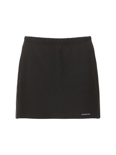 Cotton Mini Skirt W/ Elasticated Band - ALEXANDER WANG - Modalova