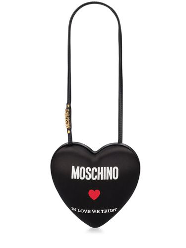 Bolso Heartbeat De Satén - MOSCHINO - Modalova