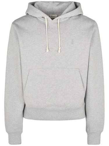 Cassandre Cotton Hoodie - SAINT LAURENT - Modalova