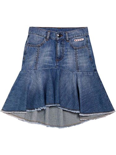 Minifalda Asimétrica De Denim - MARNI JUNIOR - Modalova