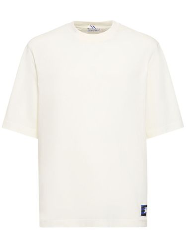 T-shirt In Jersey Di Cotone Con Logo - BURBERRY - Modalova