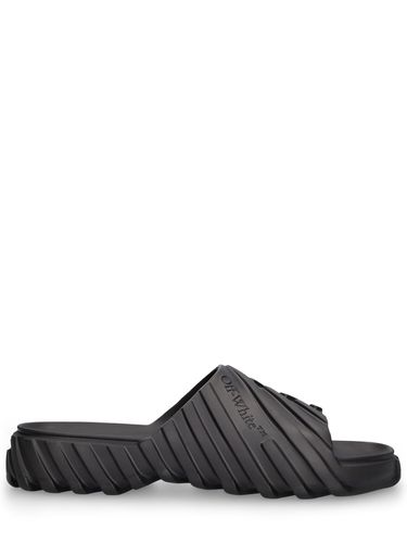 Exploration Rubber Slide Sandals - OFF-WHITE - Modalova