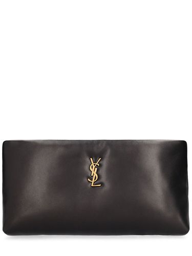 Calypso Leather Long Zipped Pouch - SAINT LAURENT - Modalova