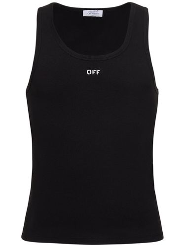 Tank Top De Algodón - OFF-WHITE - Modalova