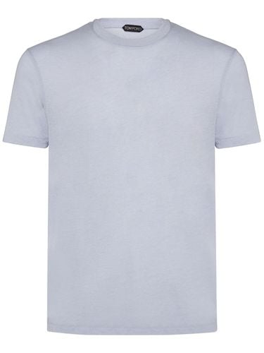 T-shirt Aus Lyocell & Baumwolle - TOM FORD - Modalova