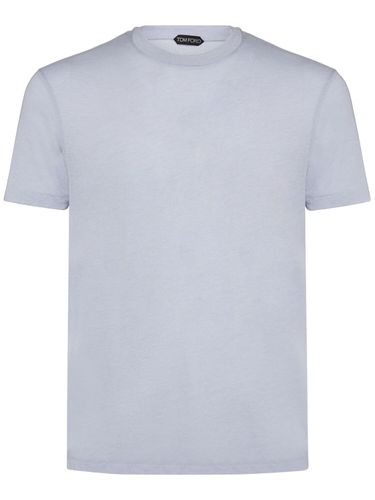 T-shirt Girocollo In Misto Cotone - TOM FORD - Modalova