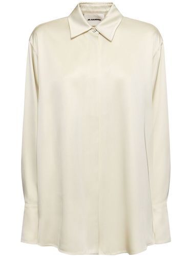 Viscose & Silk Twill Shirt - JIL SANDER - Modalova