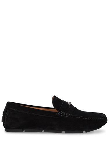 Lederloafer „driver“ - VERSACE - Modalova