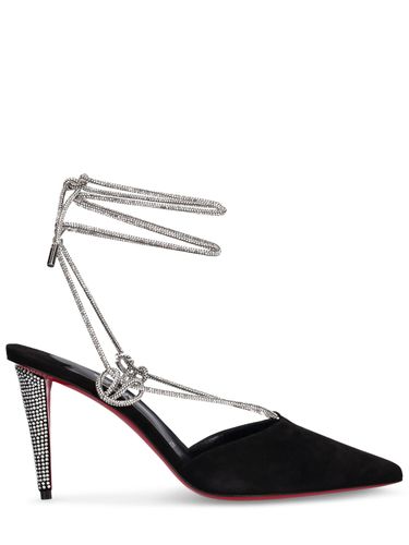 Mm Hohe Pumps Wildleder Mit Kristallen „astrid“ - CHRISTIAN LOUBOUTIN - Modalova