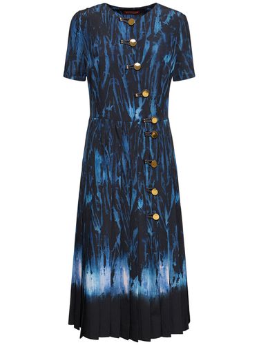 Myrtle Printed Satin S/s Midi Dress - ALTUZARRA - Modalova