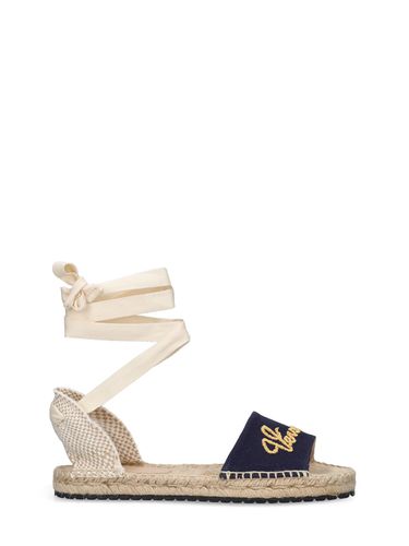 Espadrillas Con Logo - VERSACE - Modalova