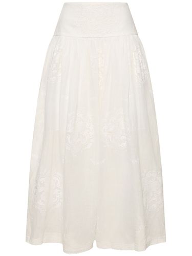 Alight Embroidered Basque Midi Skirt - ZIMMERMANN - Modalova