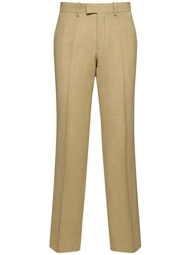 Wool Straight Pants - BURBERRY - Modalova