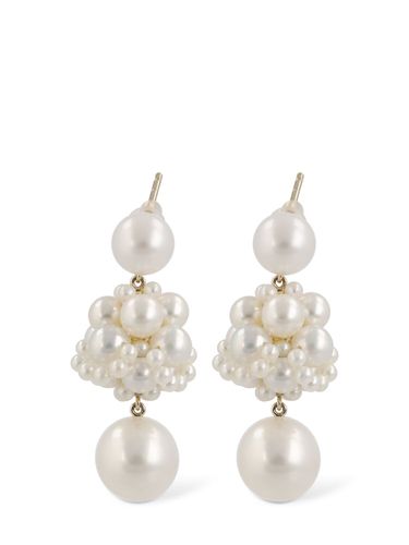 Dora 14kt Gold & Pearl Earrings - SOPHIE BILLE BRAHE - Modalova