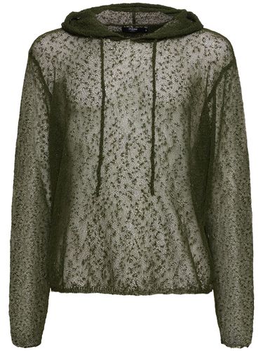 Khaki Fine Knit Hoodie - JADED LONDON - Modalova