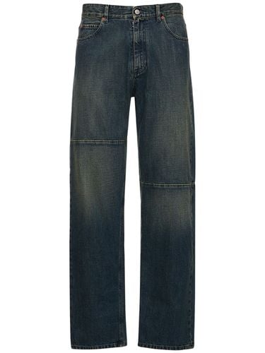 Jeans Dritti In Denim Di Cotone - MM6 MAISON MARGIELA - Modalova