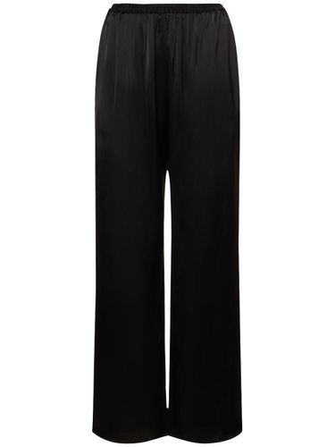 Relaxed Viscose Satin Pants - MATTEAU - Modalova