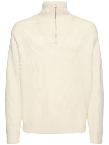 Half-zip Wool Blend Knit Sweater - THEORY - Modalova