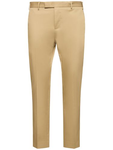 Dieci Pleated Cotton Twill Pants - PT TORINO - Modalova