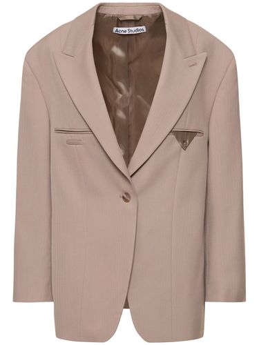 Chaqueta Oversize De Crepé - ACNE STUDIOS - Modalova