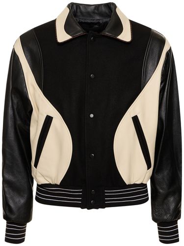 Chaqueta Varsity De Lana Y Piel - ANDERSSON BELL - Modalova