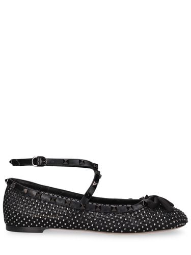 Flach Mesh-schuhe Mit Kristallen „rockstud“ - VALENTINO GARAVANI - Modalova