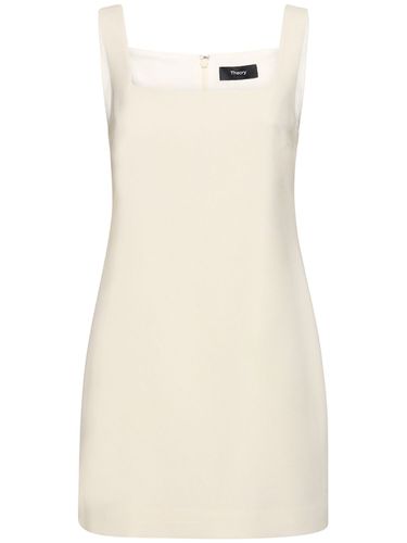 Shift Square Neck Tech Mini Dress - THEORY - Modalova