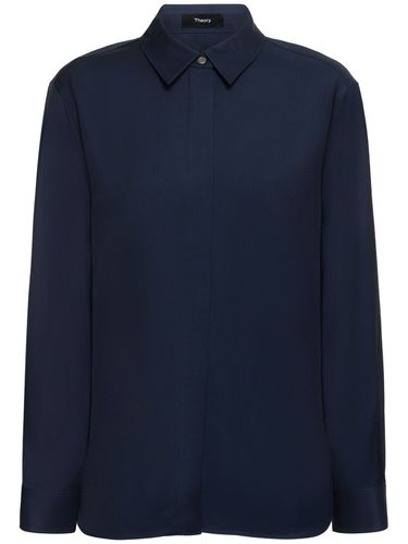 Classic Menswear Viscose Shirt - THEORY - Modalova