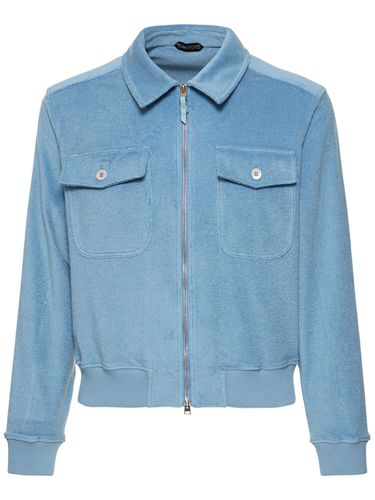 Summer Toweling Cotton Zip Jacket - TOM FORD - Modalova