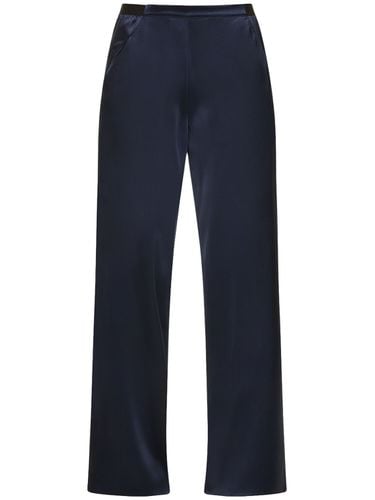 Bias Silk Mid Waist Wide Pants - CHRISTOPHER ESBER - Modalova