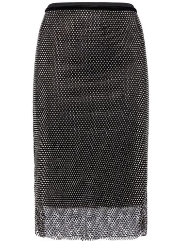 Gonna Midi Zinnia In Mesh Con Cristalli - SPORTMAX - Modalova