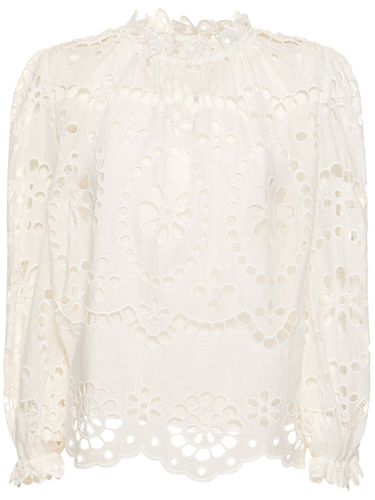 Lexi Embroidered Cotton Shirt - ZIMMERMANN - Modalova