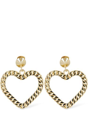 Clip-ohrringe "heart" - MOSCHINO - Modalova