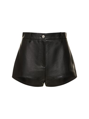 Shorts Vita Alta In Pelle - MAGDA BUTRYM - Modalova