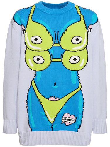 Cotton Knit Sweater - CHARLES JEFFREY LOVERBOY - Modalova