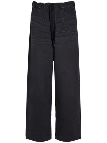 Baggy Oversized Cotton Denim Jeans - BALENCIAGA - Modalova