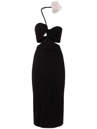 Jersey Draped Cutout Midi Dress - MAGDA BUTRYM - Modalova