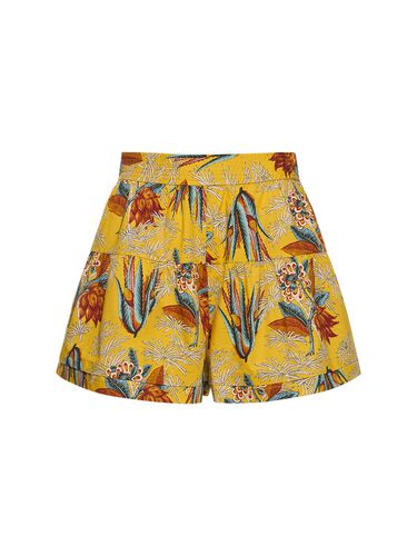 Shorts De Algodón Estampados - ULLA JOHNSON - Modalova