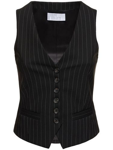 Stretch Wool Vest - GIUSEPPE DI MORABITO - Modalova