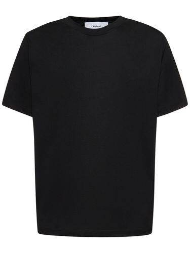 Silk & Cotton T-shirt - LARDINI - Modalova