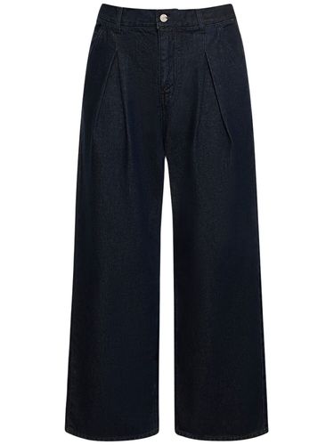 Tuck Pleat Wide Denim Jeans - AFTER PRAY - Modalova