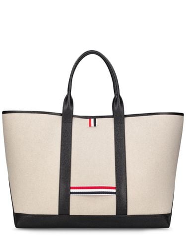 Medium Tote Aus Baumwolle - THOM BROWNE - Modalova