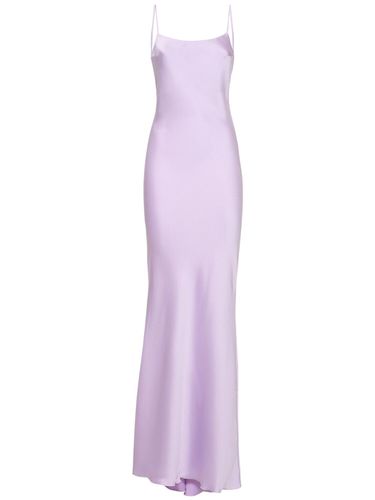 Bedrucktes Maxi-slip-kleid Aus Satin „ninfea“ - THE ANDAMANE - Modalova