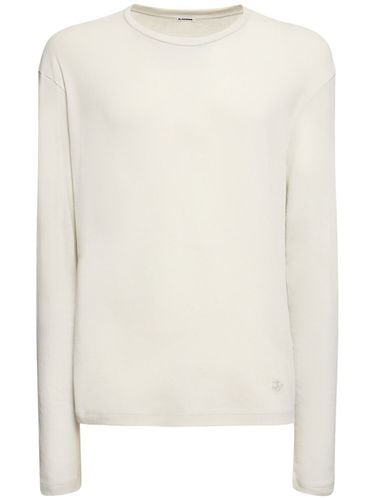 Cotton Long-sleeve T-shirt & Tank Top - JIL SANDER - Modalova