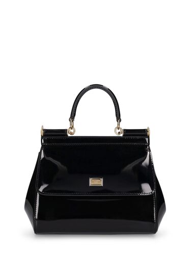 Small Sicily Leather Top Handle Bag - DOLCE & GABBANA - Modalova