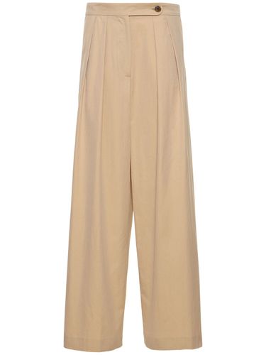 Cotton Gabardine Wide Leg Pants - DRIES VAN NOTEN - Modalova