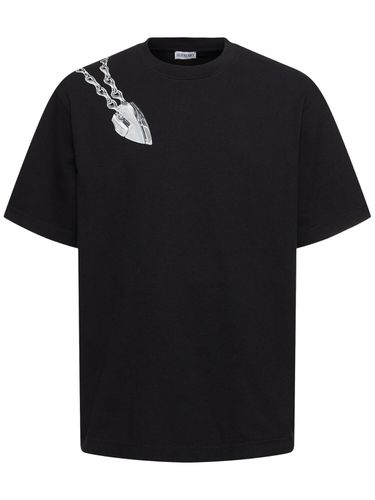 Camiseta De Algodón Estampada - BURBERRY - Modalova