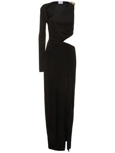 Cutout Jersey One Sleeve Long Dress - GALVAN - Modalova